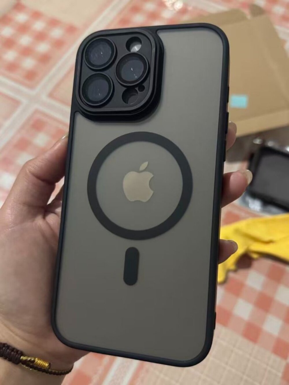 Matte Black Magnetic Frosted iPhone Pro Case